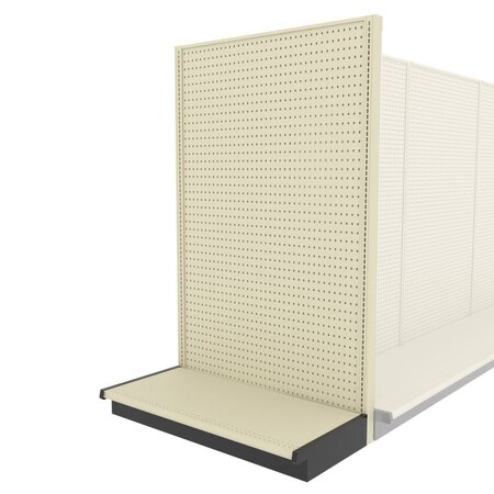 Lozier Shelving End Cap Display Unit, Platinum 48W 78H 25D P415U-EC
